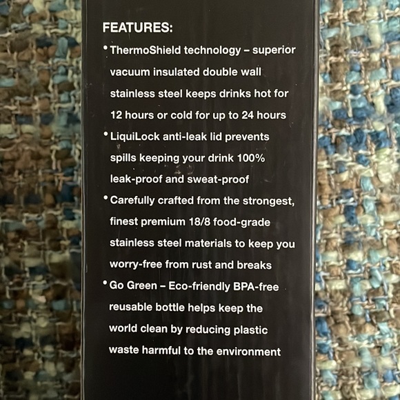 Cedar 17 oz Stainless Steel Water Bottle NWT - Picture 5 of 8